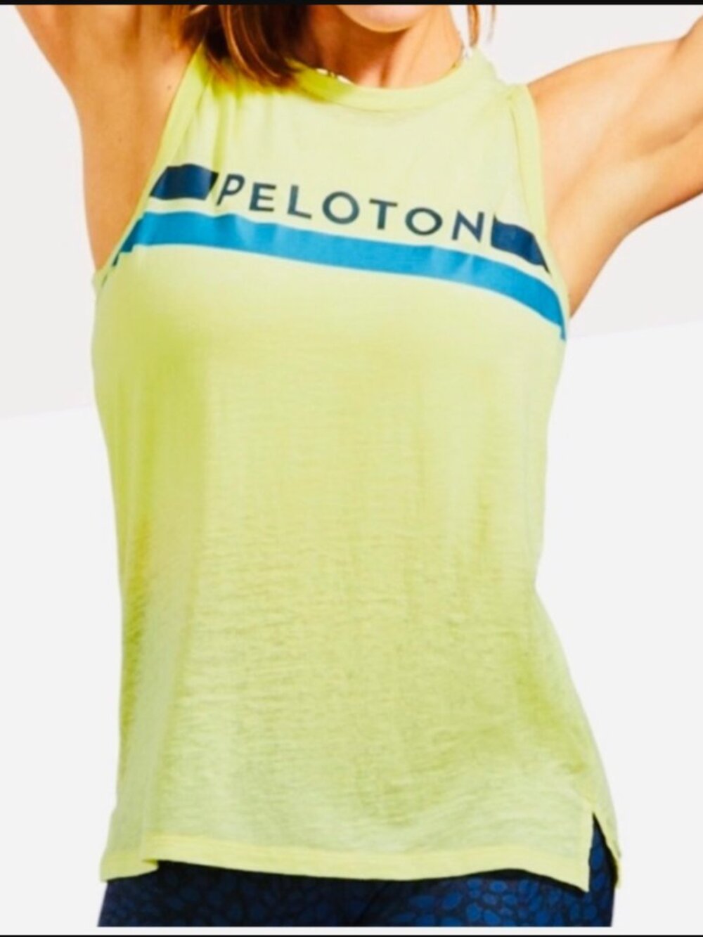 Peloton Yellow Go-To-Racer Tank Top Size M
